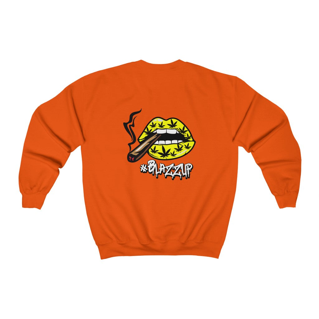 #Blazzup Yellow Unisex Heavy Blend™ Crewneck Sweatshirt