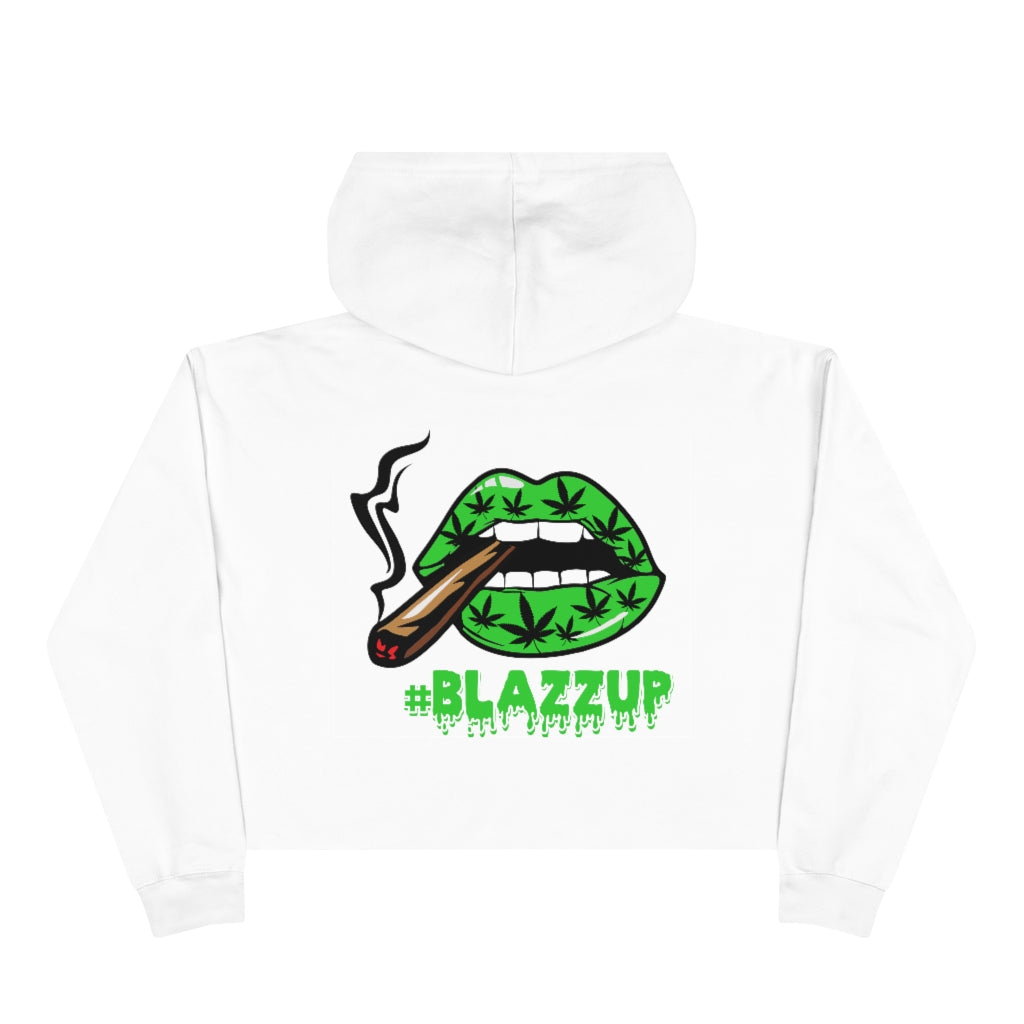 Green Crop Hoodie