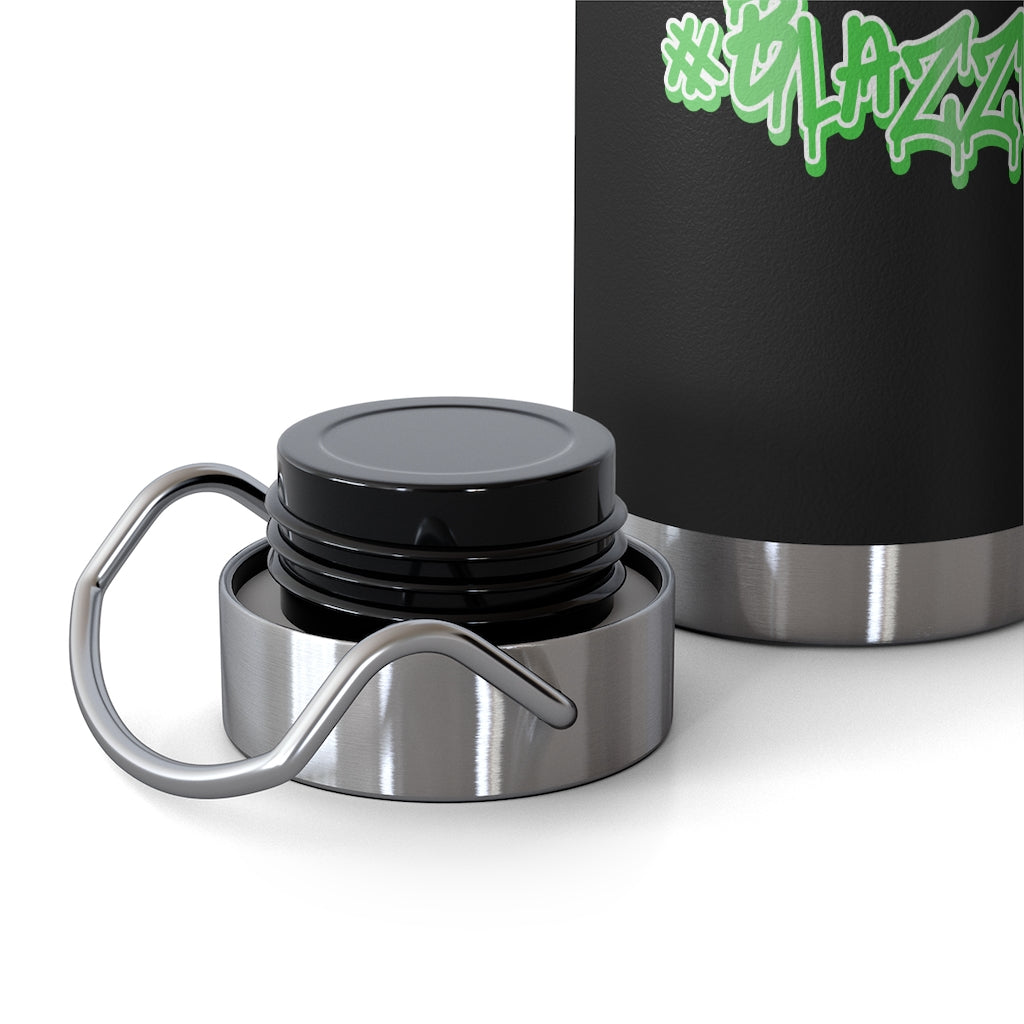 #Blazzup Classic Drip  Green 22oz Vacuum Insulated Bottle