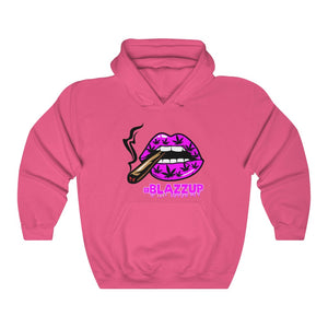 Pink #Blazzup  Hooded Sweatshirt