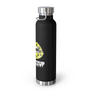 #Blazzup Yellow/white drip 22oz Vacuum Insulated Bottle