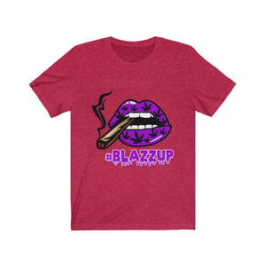 Purple #Blazzup spooky Drip Unisex Jersey Short Sleeve Tee