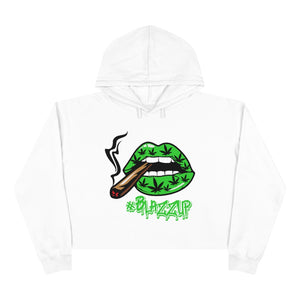 #blazzup Classy drip Green Crop Hoodie