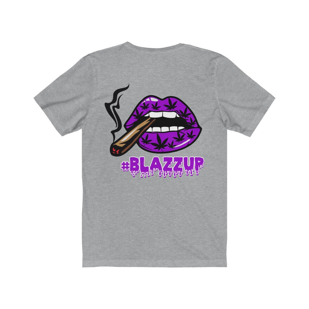 Purple #Blazzup spooky Drip Unisex Jersey Short Sleeve Tee