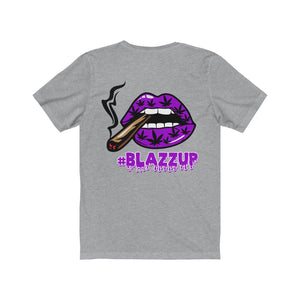 Purple #Blazzup spooky Drip Unisex Jersey Short Sleeve Tee