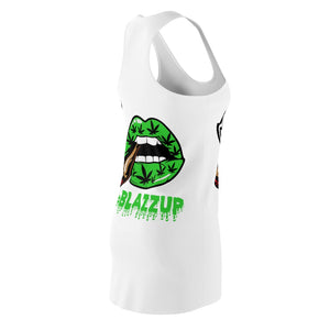 Green #Blazzup Women's Cut & Sew Racerback Dress