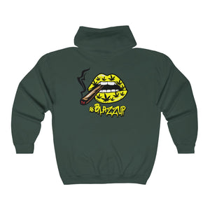 #BlazzUP Classy Drip Yellow  Unisex Heavy Blend™ Full Zip Hooded Sweatshirt