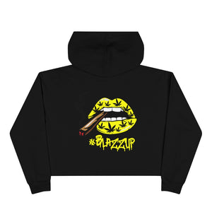 Classy drip yellow Crop Hoodie