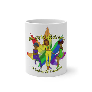 1st Ladies Of Cannabis Rainbow leaf Color Changing Mug