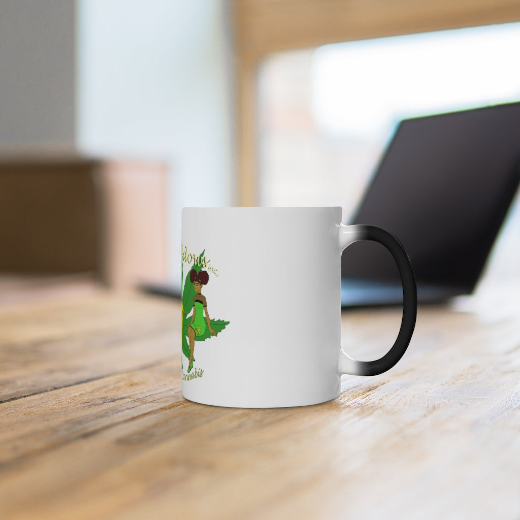 1st Ladies Of Cannabis Green leaf Color Changing Mug