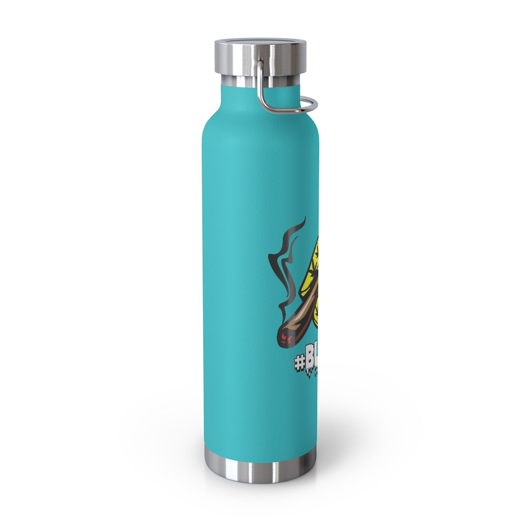 #Blazzup Yellow/white drip 22oz Vacuum Insulated Bottle