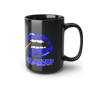 Blue #Blazzup Mug, 15oz