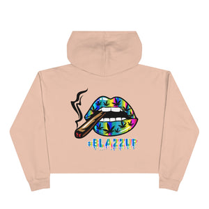 Rainbow #Blazzup Crop Hoodie