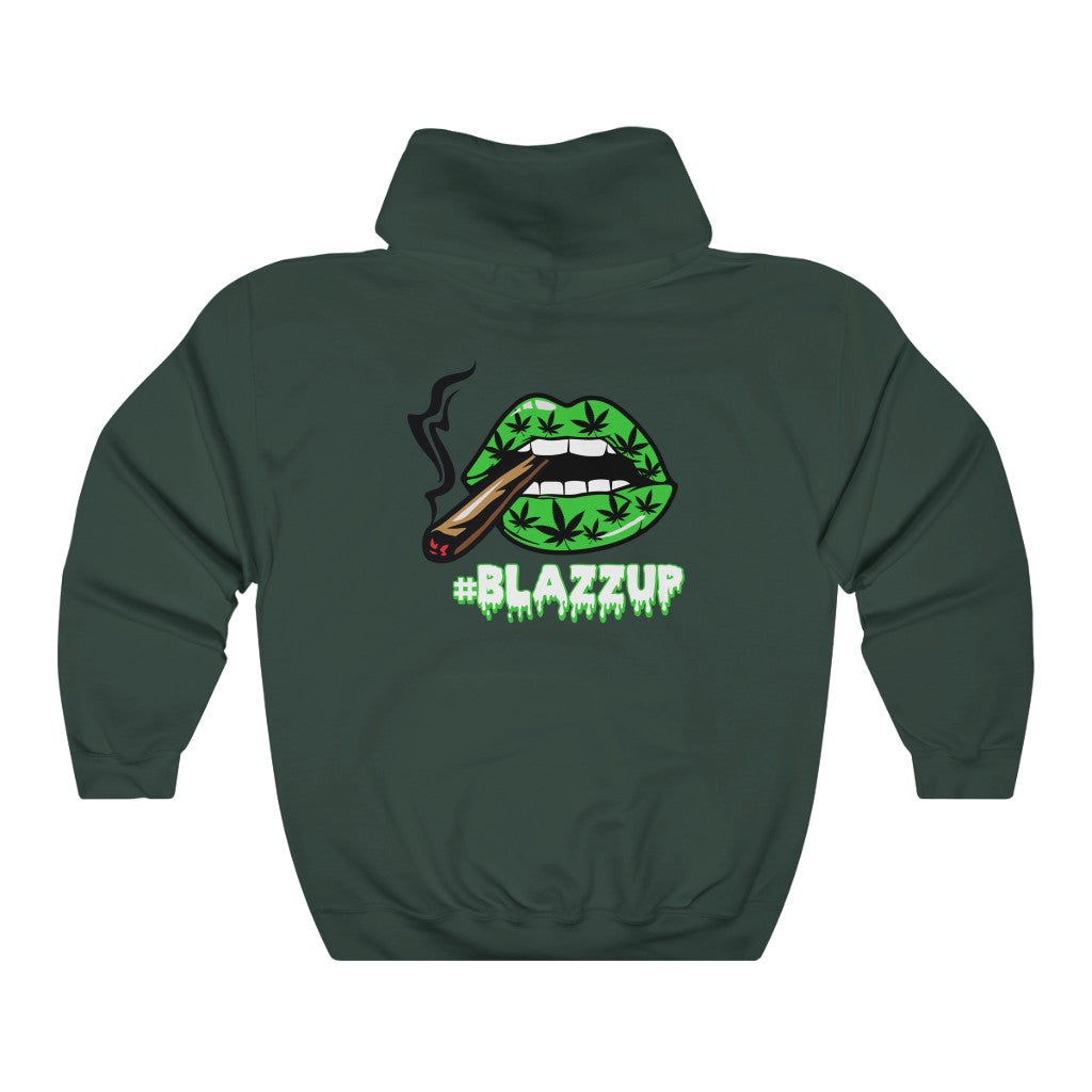 #Blazzup Green Spooky Drip Male Heavy Blend™ Hooded Sweatshirt