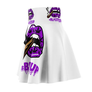 #Blazzup Purple Spooky Drip Women's Skater Skirt