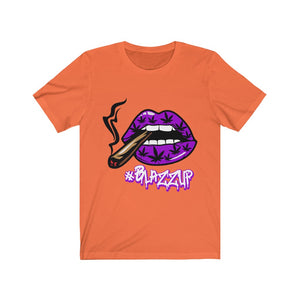 Purple #Blazzup Classy Drip white letter Unisex Jersey Short Sleeve Tee