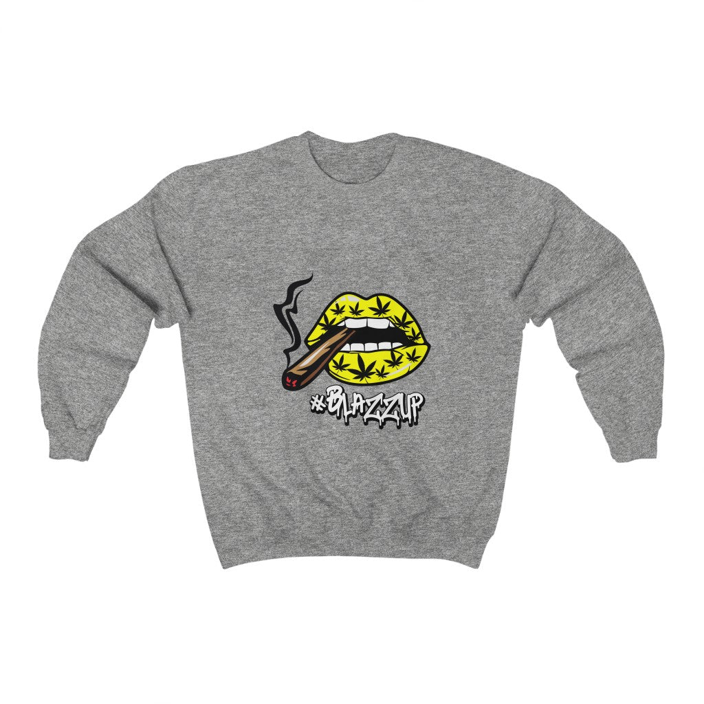 #Blazzup Yellow Unisex Heavy Blend™ Crewneck Sweatshirt