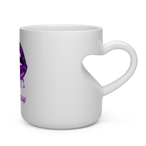 #Blazzup Purple Ugly Drip Heart Shape Mug