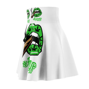 #BLAZZUP Classy Drip Green Women's Skater Skirt