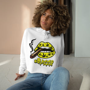 Classy drip yellow Crop Hoodie