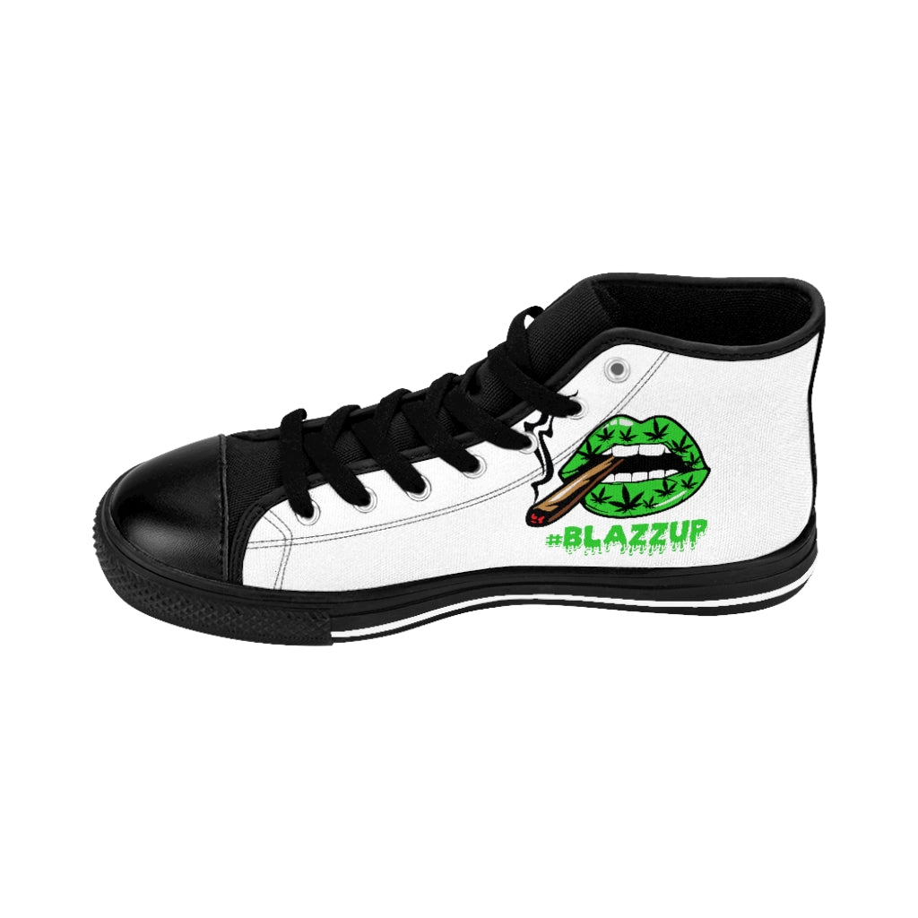 #Blazzup Green Spooky Drip Women's High-top Sneakers