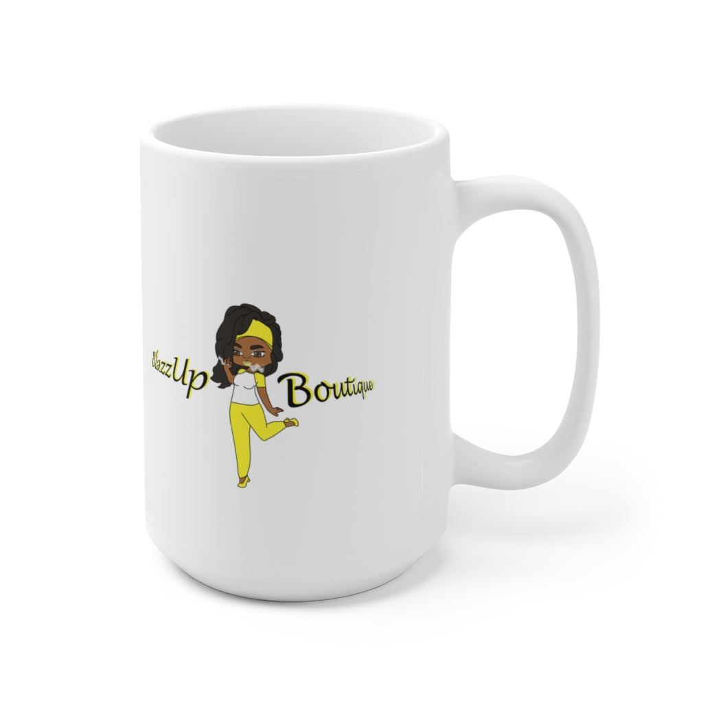 Sativa Girl  Yellow Ceramic Mug 15oz