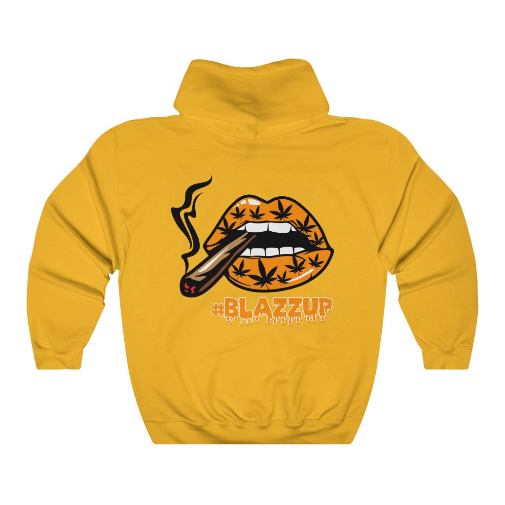 Orange #Blazzup  ™ Hooded Sweatshirt