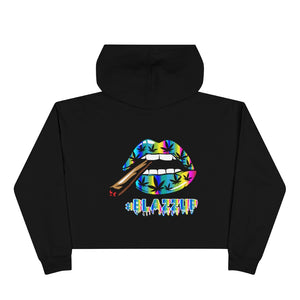 Rainbow #Blazzup Crop Hoodie