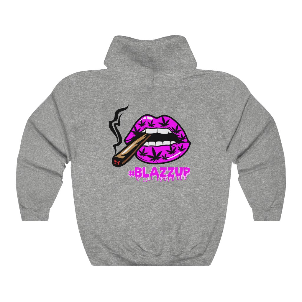 Pink #Blazzup  Hooded Sweatshirt