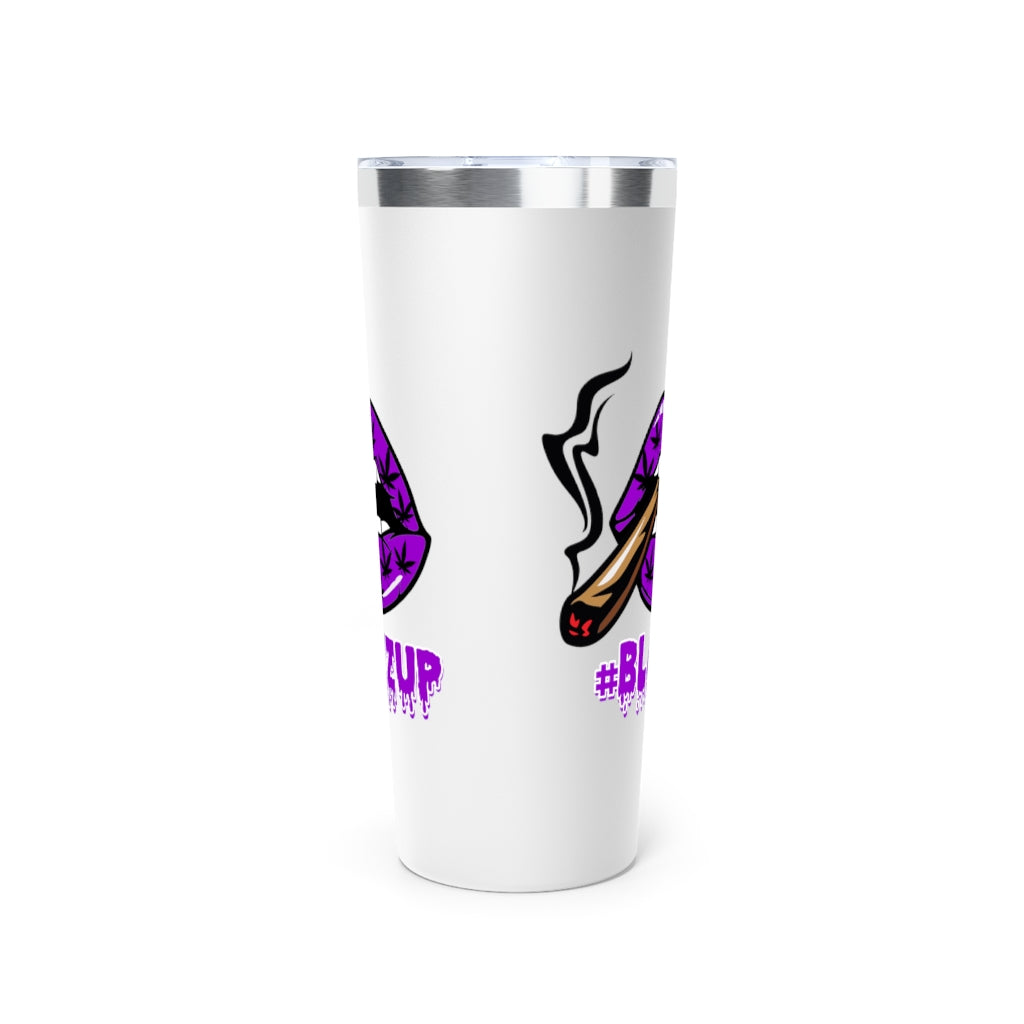 #BLAZZUP Purple Spooky Drip Copper Vacuum Insulated Tumbler, 22oz