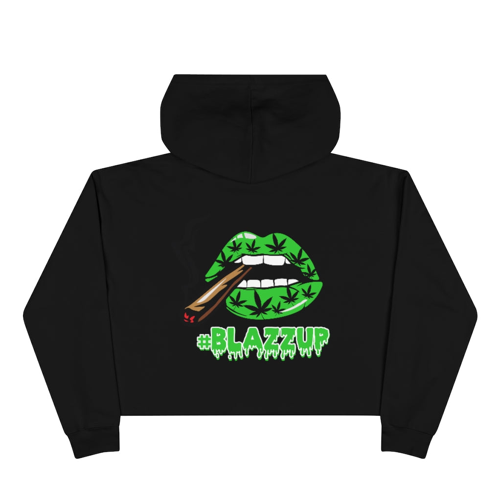 Green Crop Hoodie