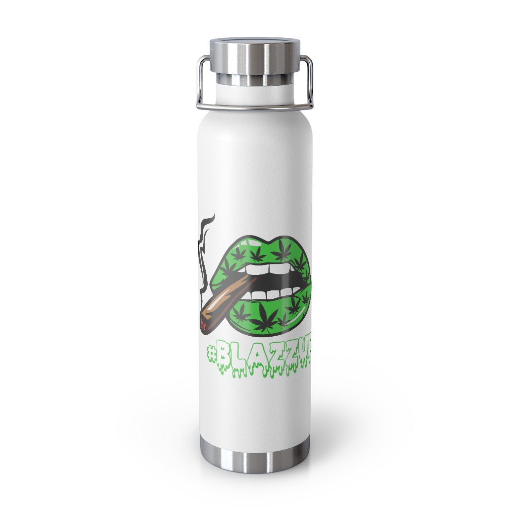 #Blazzup Spooky Drip green/white 22oz Vacuum Insulated Bottle