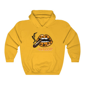 Orange #Blazzup  ™ Hooded Sweatshirt