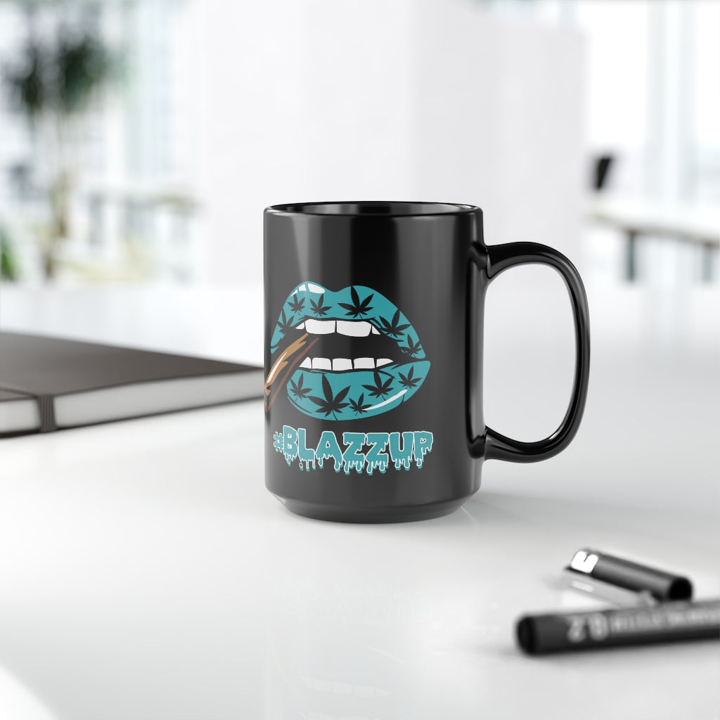 Turquoise/Black #Blazzup Mug