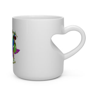 1st Ladies OF Cannabis Rainbow leaf Heart Shape Mug