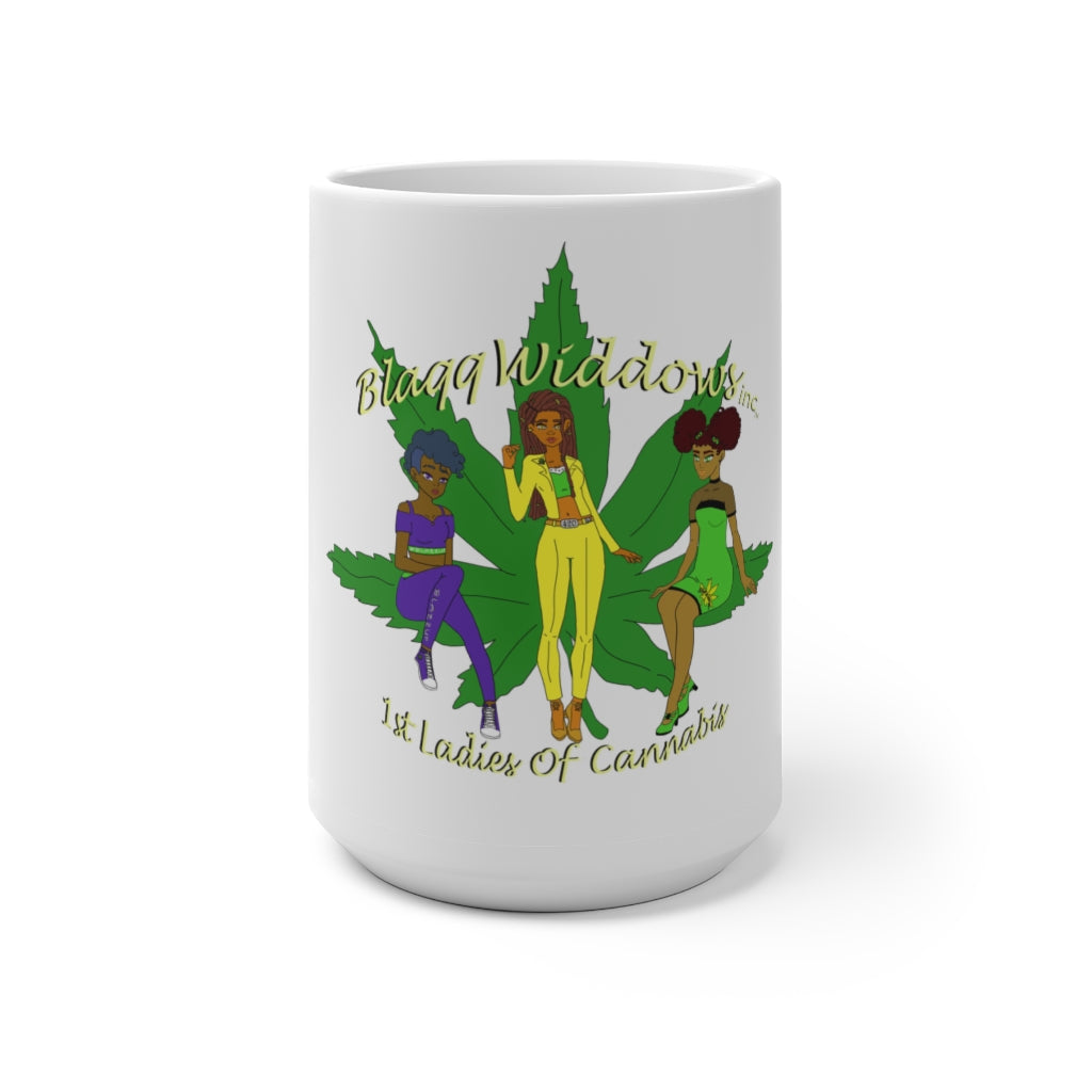 1st Ladies Of Cannabis Green leaf Color Changing Mug