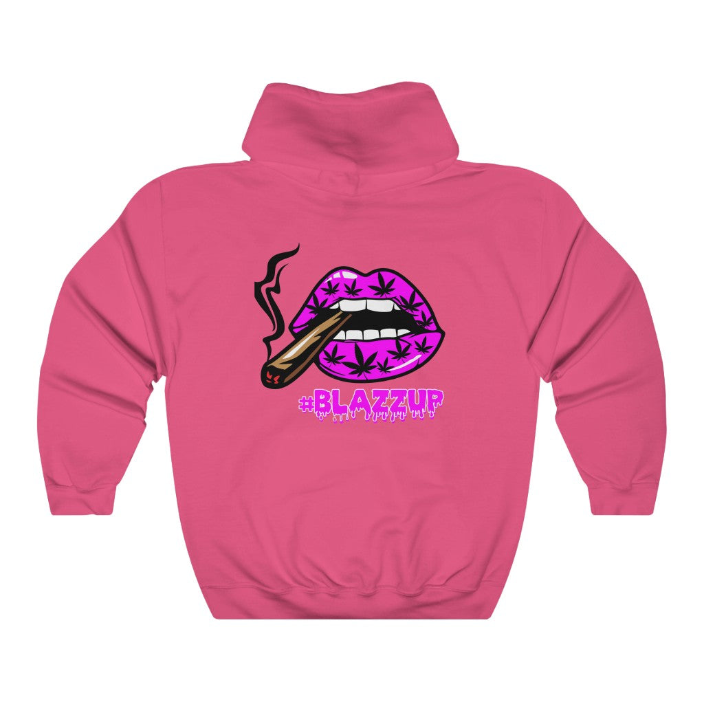 Pink #Blazzup  Hooded Sweatshirt