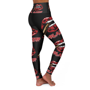 Red High Waisted Yoga Leggings