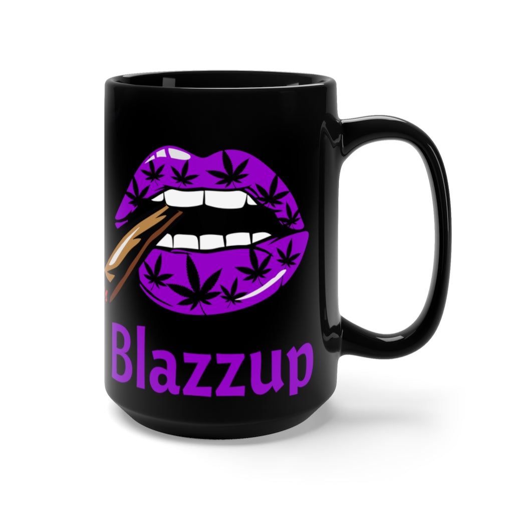 Classic Purple/Black Blazzup  Mug 15oz