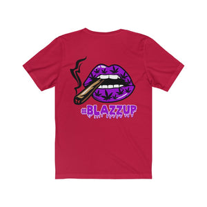 Purple #Blazzup spooky Drip Unisex Jersey Short Sleeve Tee