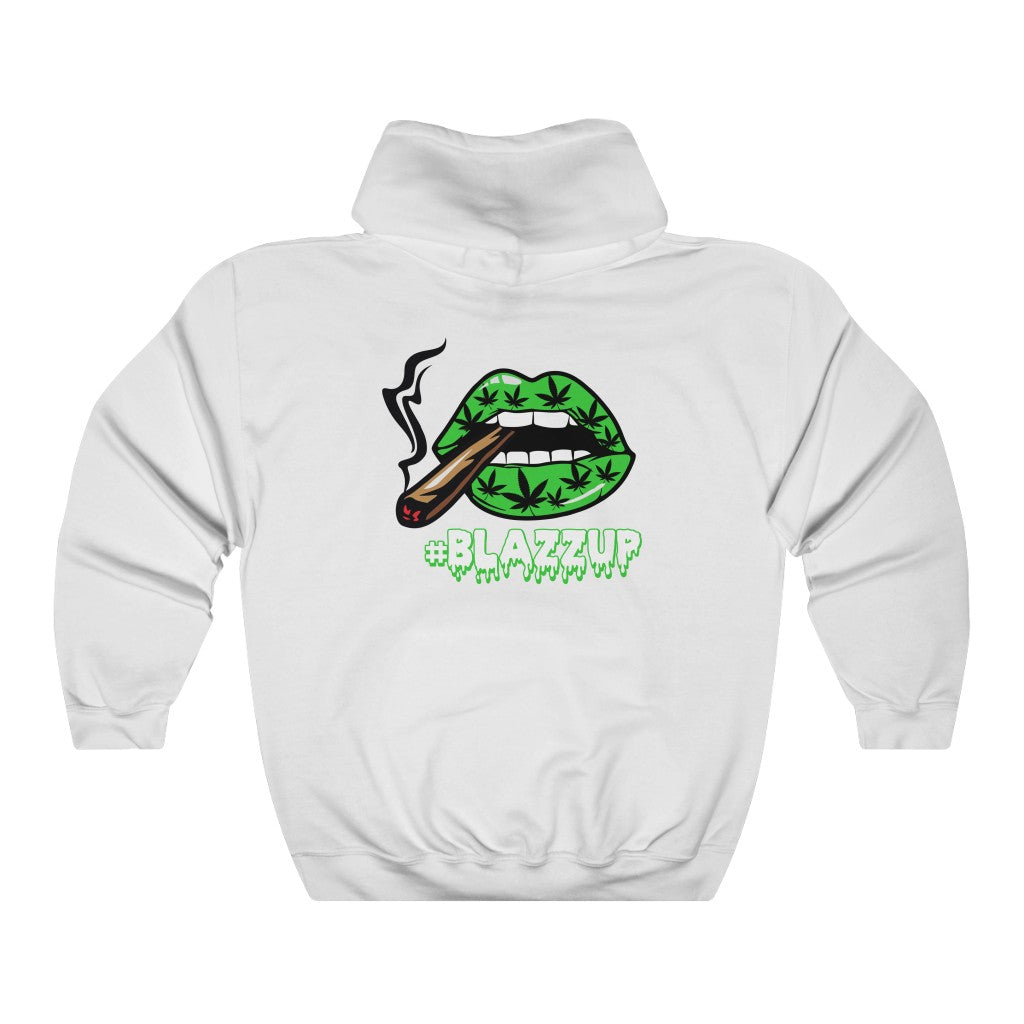 #Blazzup Green Spooky Drip Male Heavy Blend™ Hooded Sweatshirt