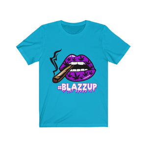 #Blazzup Spooky Drip White letters Unisex Jersey Short Sleeve Tee