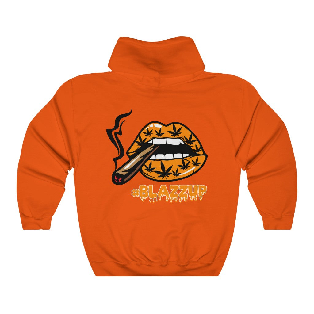 Orange #Blazzup  ™ Hooded Sweatshirt
