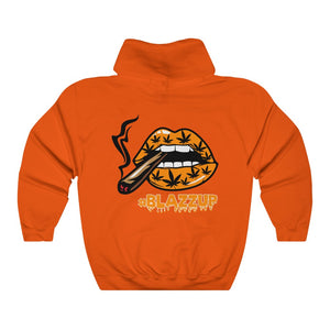 Orange #Blazzup  ™ Hooded Sweatshirt