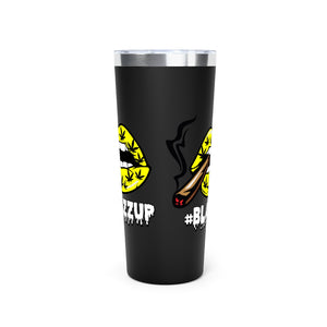 Yellow #Blazzup Copper Vacuum Insulated Tumbler, 22oz