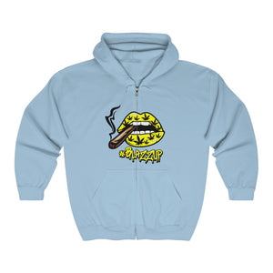 #BlazzUP Classy Drip Yellow  Unisex Heavy Blend™ Full Zip Hooded Sweatshirt