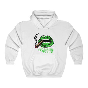 #Blazzup Green Classy Drip white letters  Unisex Heavy Blend™ Hooded Sweatshirt