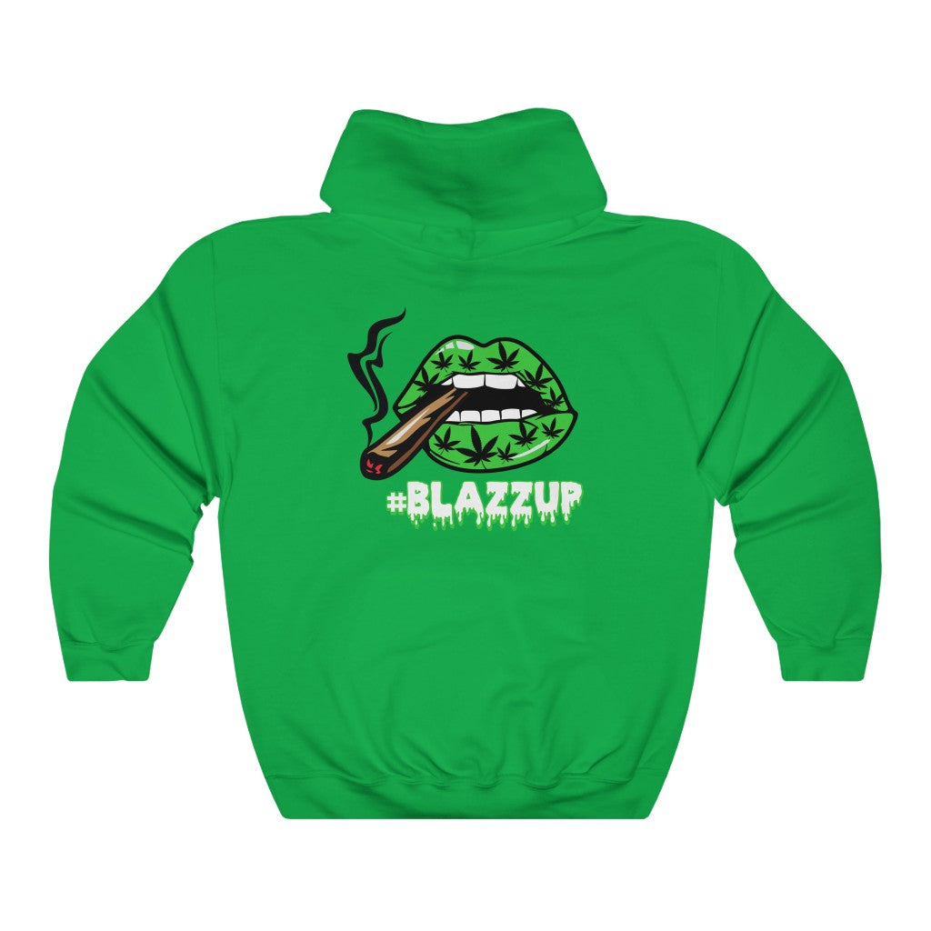 #Blazzup Green Spooky Drip Male Heavy Blend™ Hooded Sweatshirt