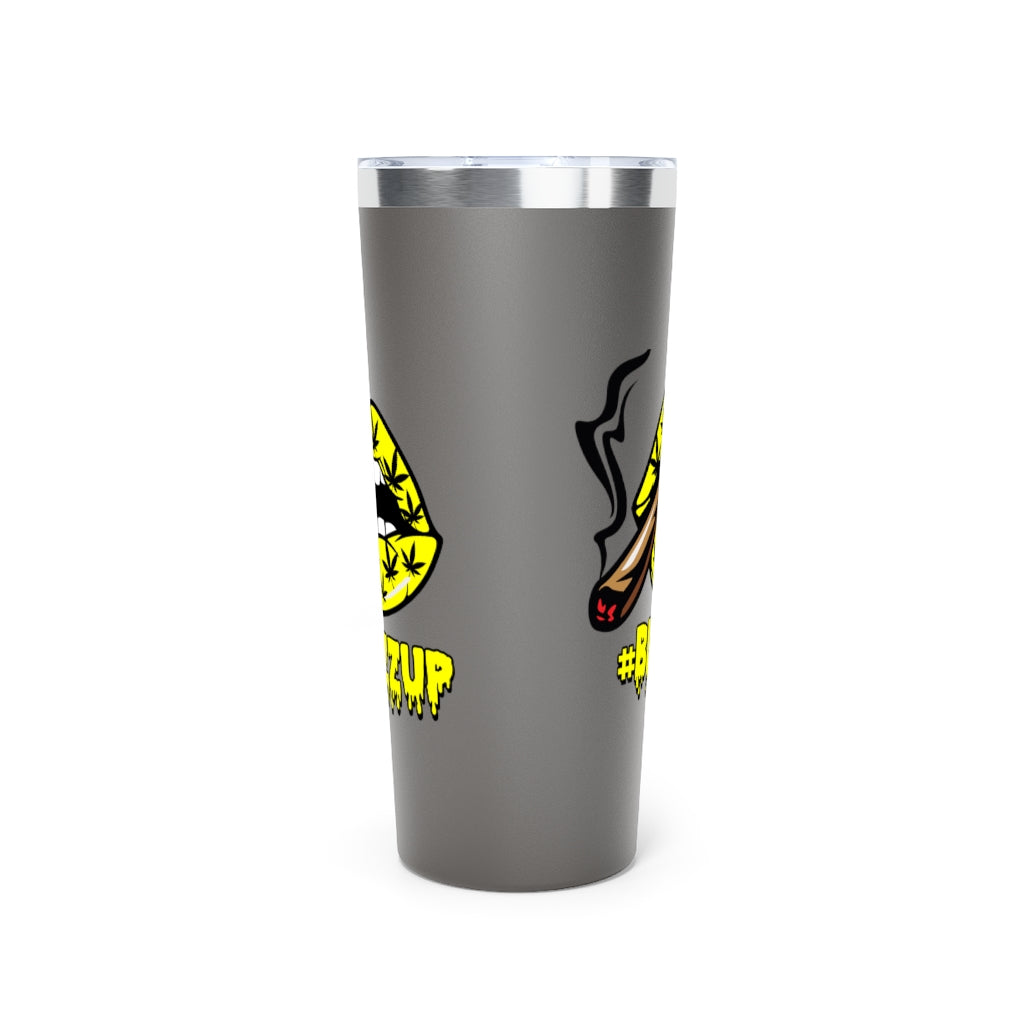 Yellow #BlazzUp Copper Vacuum Insulated Tumbler, 22oz