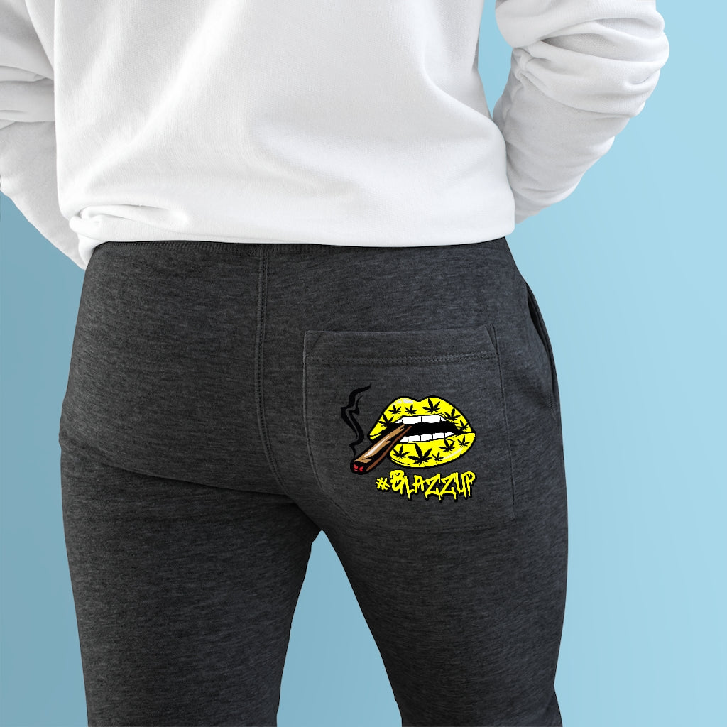 #BlazzUp Yellow Classy Print  Premium Fleece Joggers